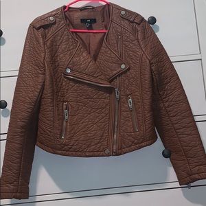 Leather jacket from h&m size 12